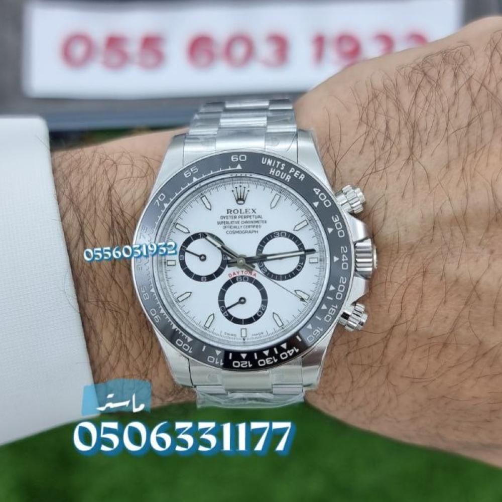 ساعة رولكس دايتونا باندا رجالي تقليد ماستر بجودة عالية وتصميم أنيق