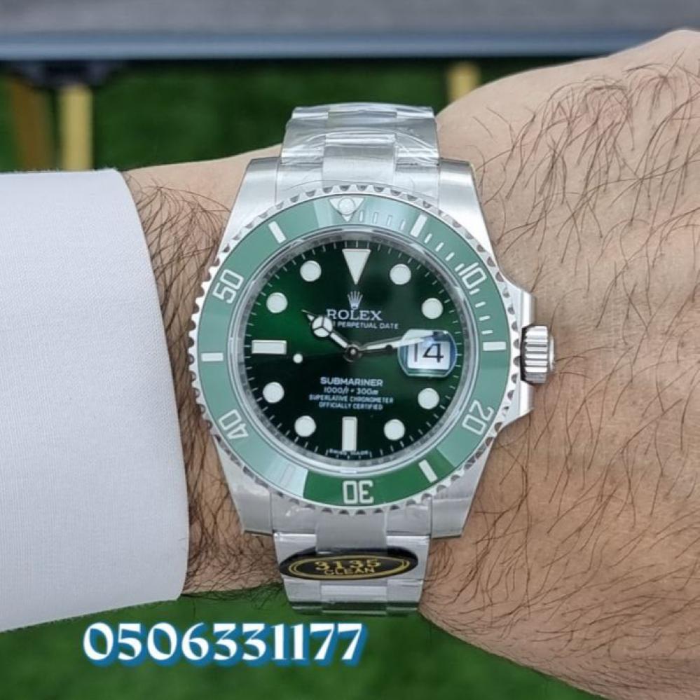 Rolex Submariner Hulk Master Watch Size 40 ساعات رومانس