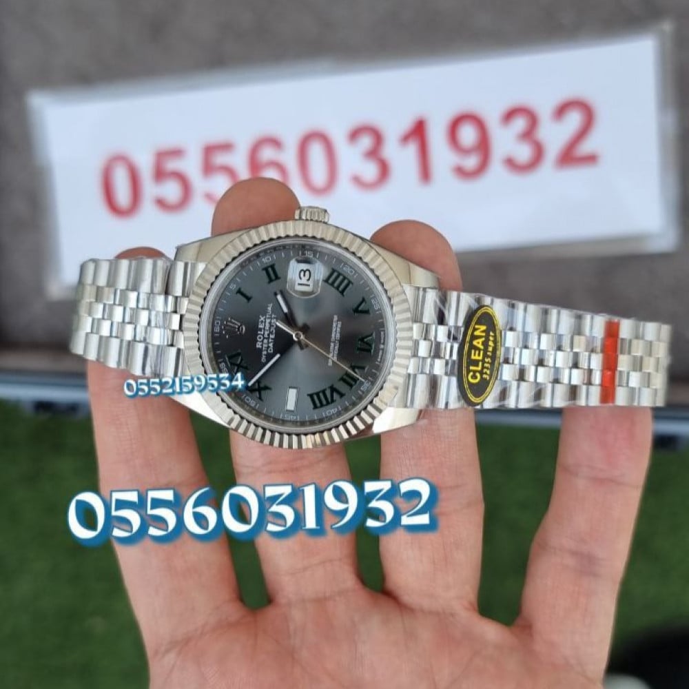 ساعة رولكس ديت جست ويمبلدون مع سوار فولاذي