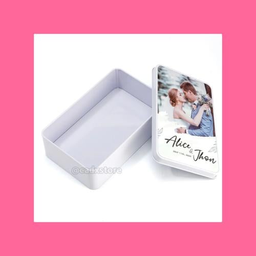 علبة معدنية مع الطباعة