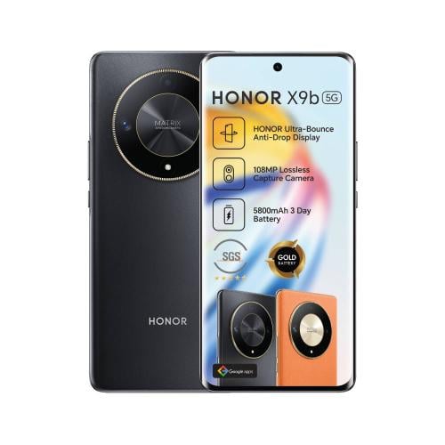 HONOR = هونر x9b 5G ٢٥٦ قيقا الرام ١٢ لون أسود = 6...