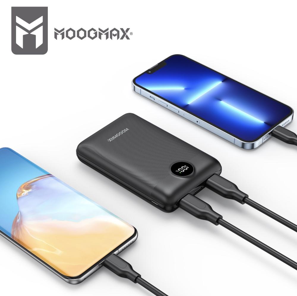 MOOGMAX شاحن متنقل موج ماكس 20000 مللي امبير بقوة 45W منفذين = 6973752292679