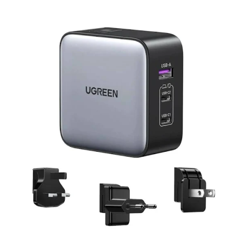 UGREEN شاحن UGREEN Nexode GaN 65W USB C شاحن سفر د...
