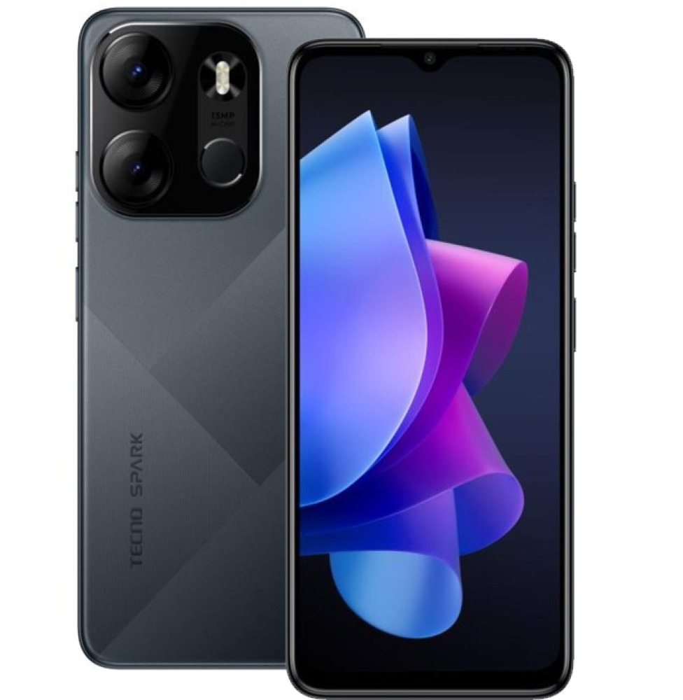 TECNO = تكنو  spark GO 4G  ١٢٨ قيقا الرام ٨ لون أسود  = 4894947010538
