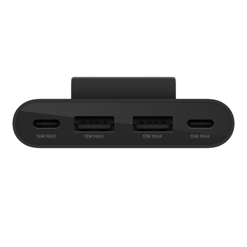 Belkin منصة شحن بيلكن 4 منفذين USB-A ومنفذين تايب سي - اسود = 745883852352