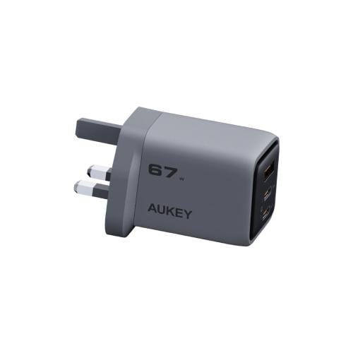 AUKEY شاحن حائط AUKEY PA-C3 Comet Mix 3 67W PD 3-P...