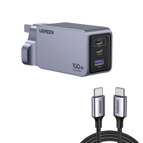 UGREEN = يوجرين شاحن نيكسود برو 100W USB C【ترقية ت...