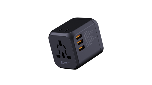 AUKEY = أوكي شاحن سفر عالمي USB-C أسود - 30W PD =...
