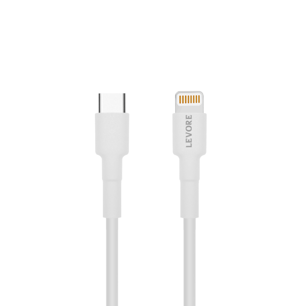 LEVORE كيبل ليفوري USB-C to Lightning بطول 1 متر - ابيض = 6285906000130