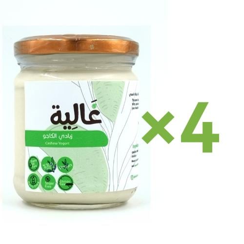 4عبوات زبادي الكاجو (عرض عائلي)