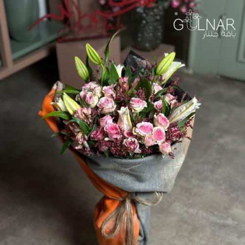 بوكيه ورد شال كشميري