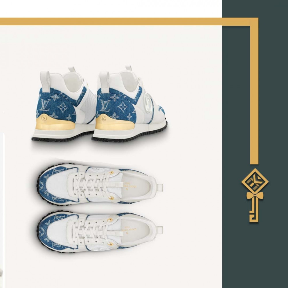 Louis Vuitton, Shoes, Louis Vuitton Monogram Denim Run Away Sneaker