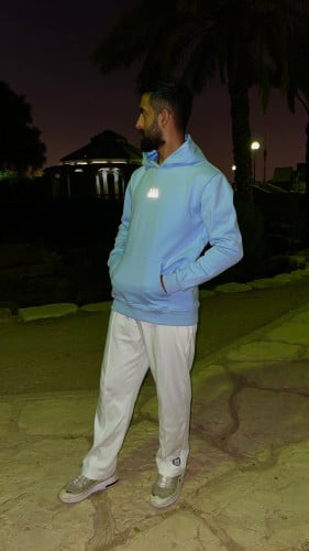 بلوفر سماوي | Baby blue hoodie