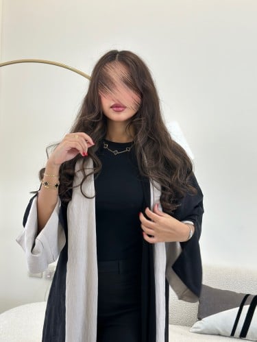 وجهين : أسود مشجر+ بيج