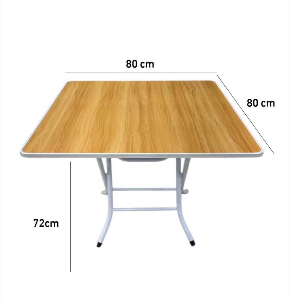 طاولة خشب قابلة للطي بتصميم عصري - بني فاتح