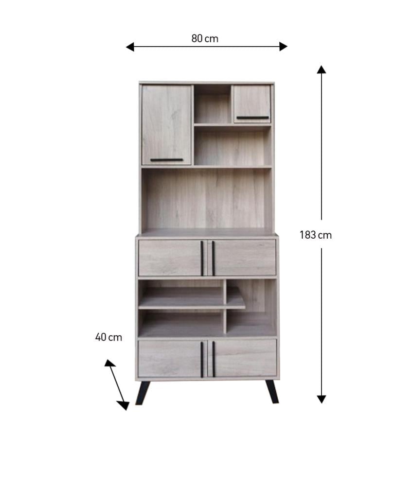 ركن قهوة خشب ماليزي بلون بيج مع أدراج