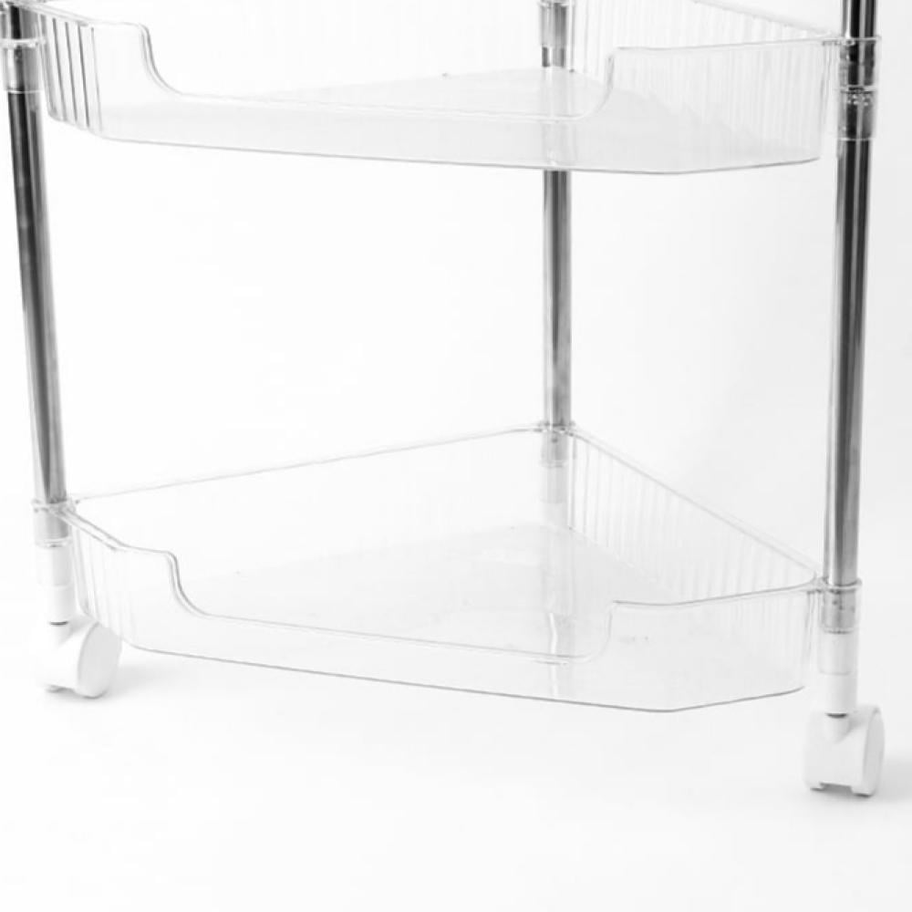 رفوف تخزين اكريليك بعجلات 4 أدوار