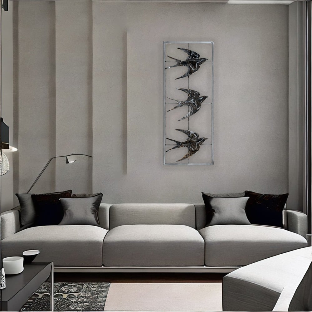 لوحة جدارية طيور مستطيلة