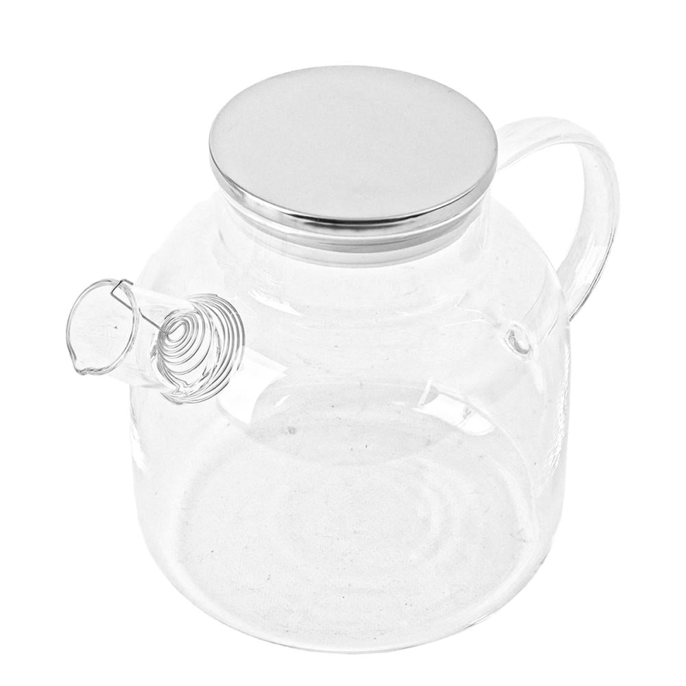 إبريق شاي زجاج البروسليكات , مقاوم للحرارة والبرودة - 1500 مل