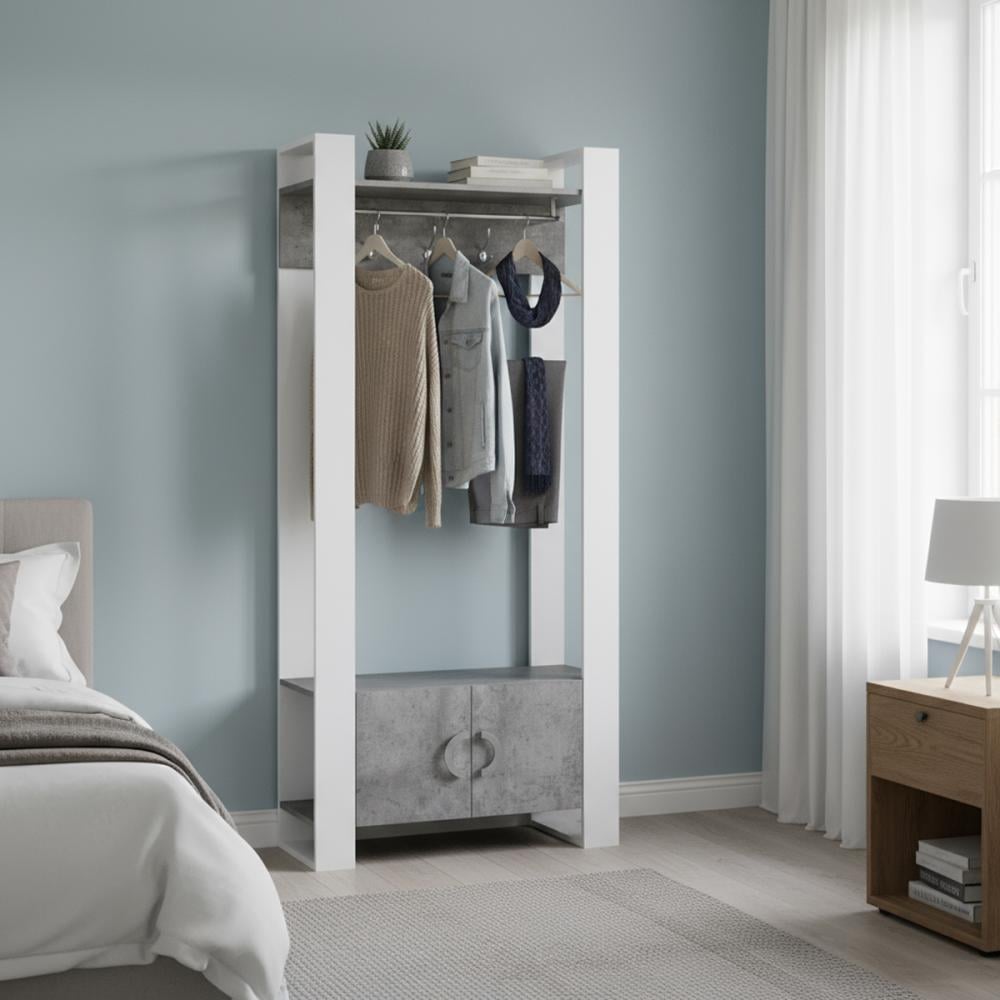 إستاند تعليق للمداخل مع درج تخزين سفلي من الخشب الماليزي الممتاز باللو