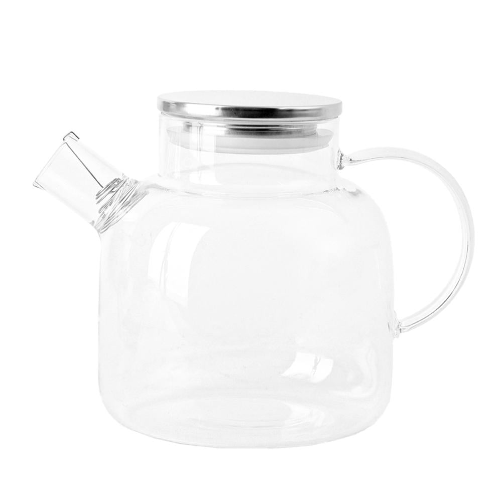 إبريق شاي زجاج البروسليكات , مقاوم للحرارة والبرودة - 1500 مل