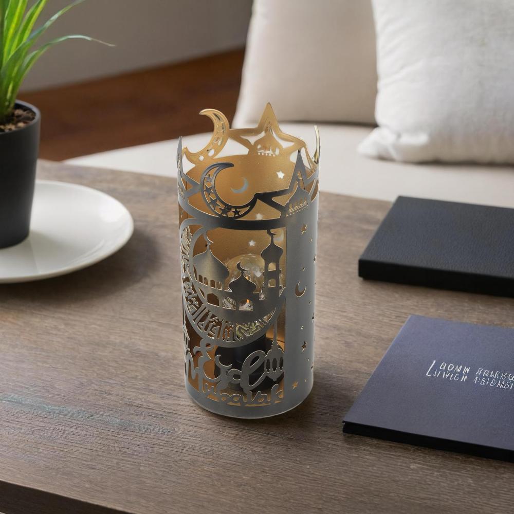 إضاءة زينة رمضانية أنيقة للركن الرمضاني