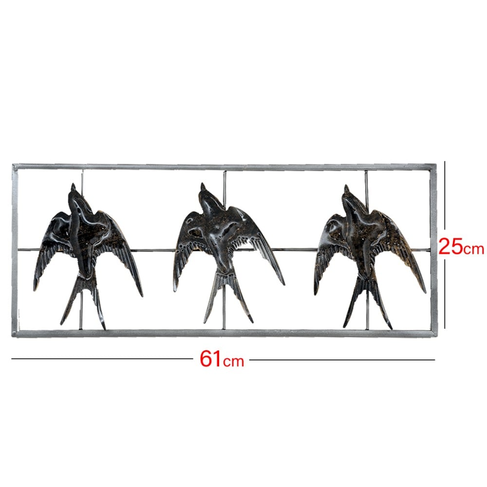 لوحة جدارية طيور مستطيلة