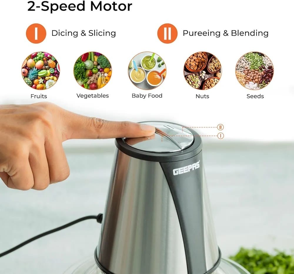 مفرمة خضار جيباس الكهربائية 400 واط