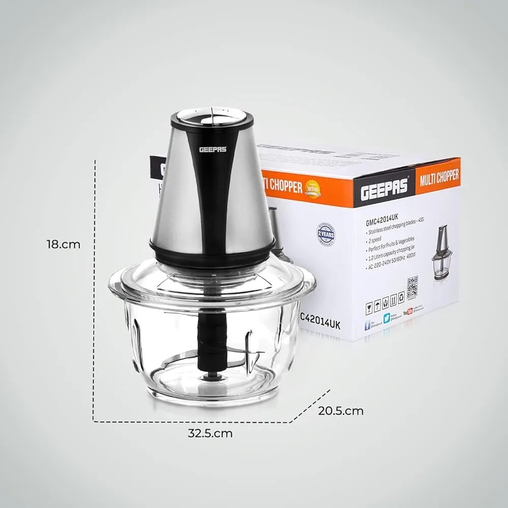 مفرمة خضار جيباس الكهربائية 400 واط