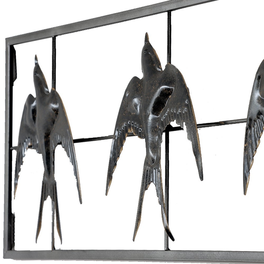 لوحة جدارية طيور مستطيلة