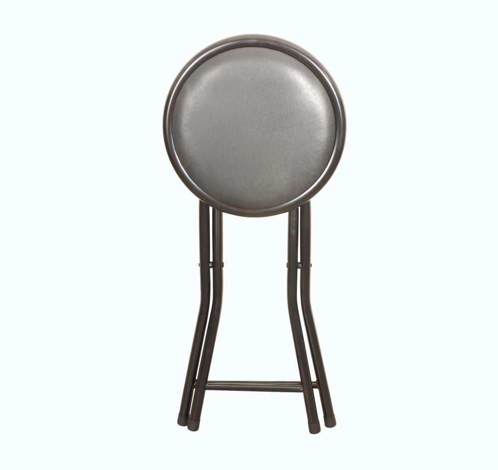 كرسي جلوس دائري قابل للطي لون أسود