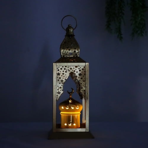 فوانيس رمضان معدنية مع إضاءة