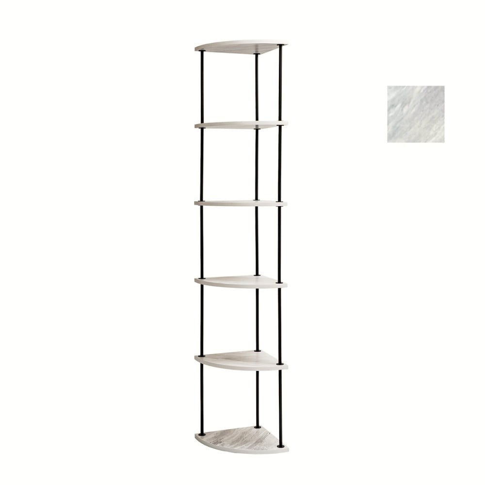 رف زاوية خشبي 6 ادوار