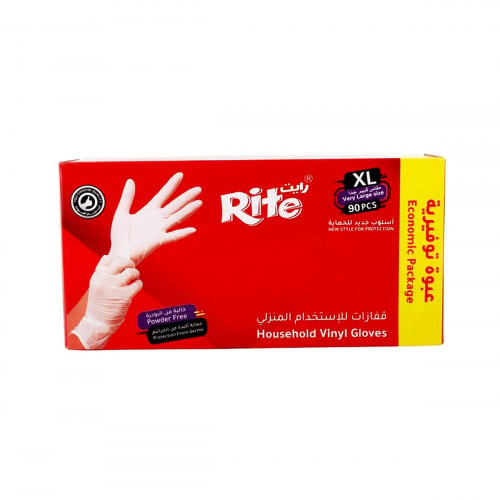 قفاز مقاس (XL) عدد 90 حبه A-05-5 RITE