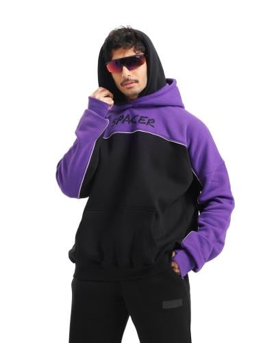 Hoodie Mauve black