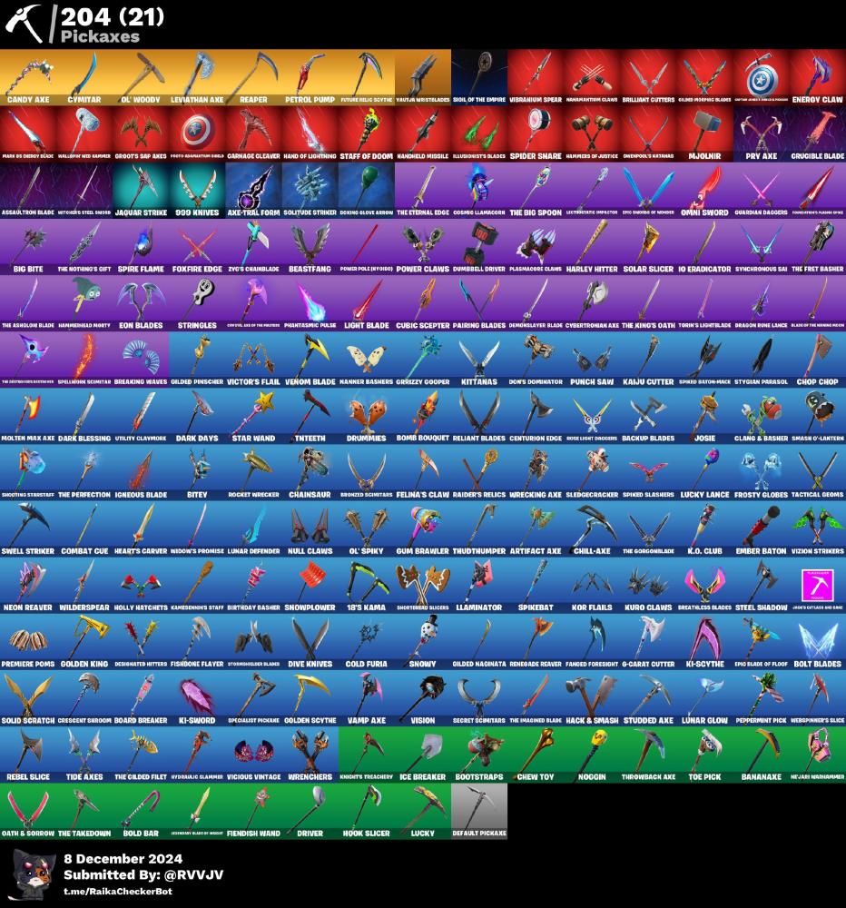 228 سكن + فل نوااددر + سكنات نادره + اكس كريتوس +حزمه نادره جدا + اكسات نادره + سكنات عرق ونادره