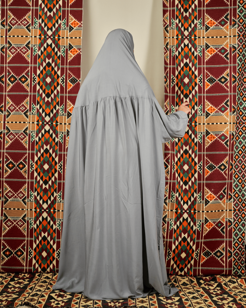 شرشف صلاة رمادي غامق - بخنق مطاط