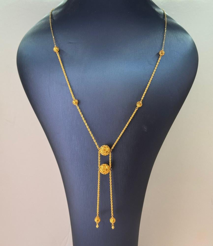 Gold rosary, weight: 6.23