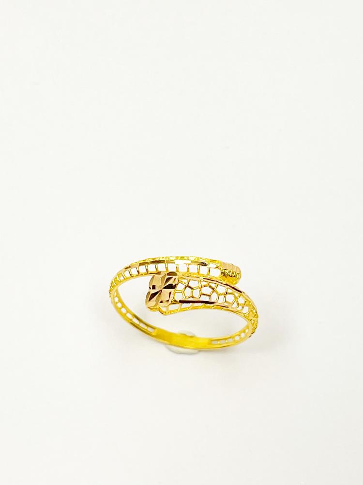 خاتم ذهب ناعم بتصميم أنيق-عيار21.