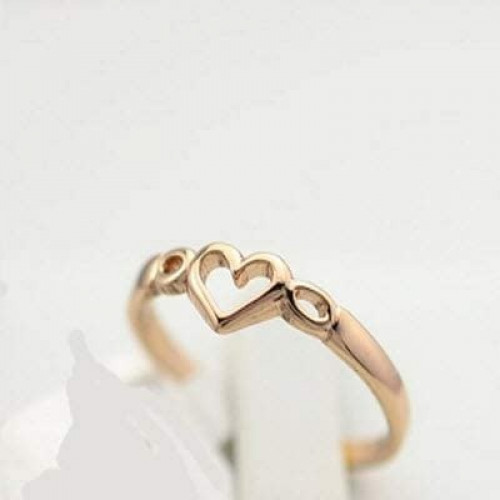 خاتم نسائي مطلي بالذهب مقاس 7 أمريكي RING GOLD PLATED SIZE 7