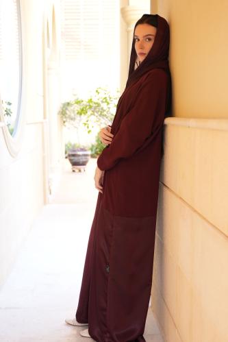 Vintage Maroon Abaya