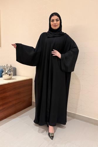 عباية نسائي مع طرحة F-303