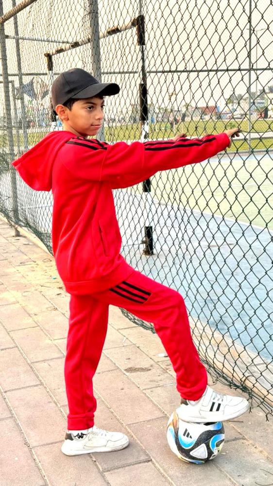 طقم اطفال احمر شتوي قطعتين(جاكيت/بنطلون)