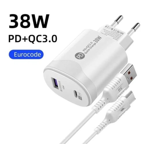 Tatal شاحن حائط 38 واط سريع الشحن PD20W Power3.0 س...