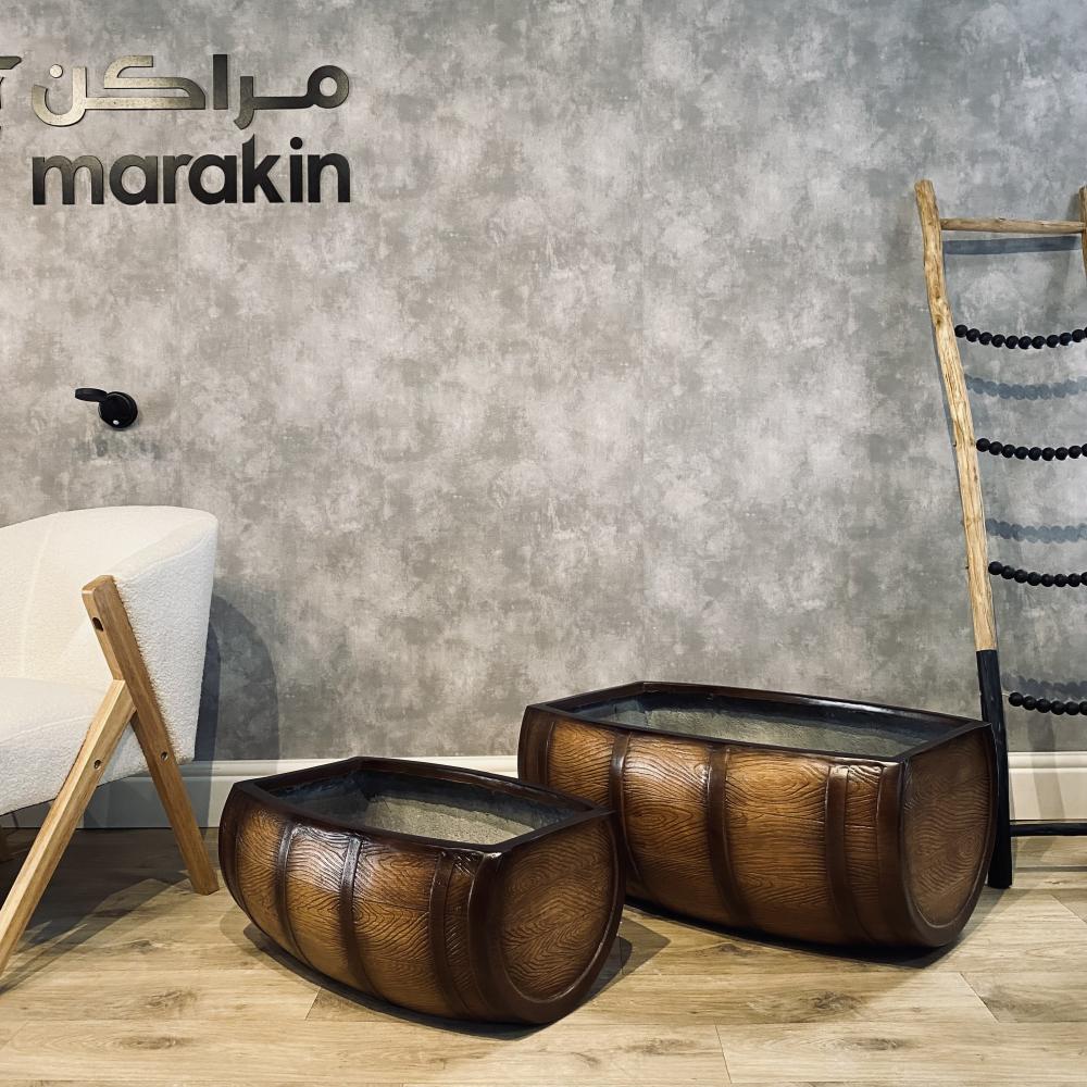 طقم مراكن برميل ريفي 2 قطع