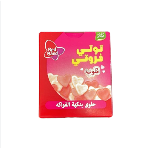 توتي فروتي قلوب بنكهة الفواكه 18 جرام