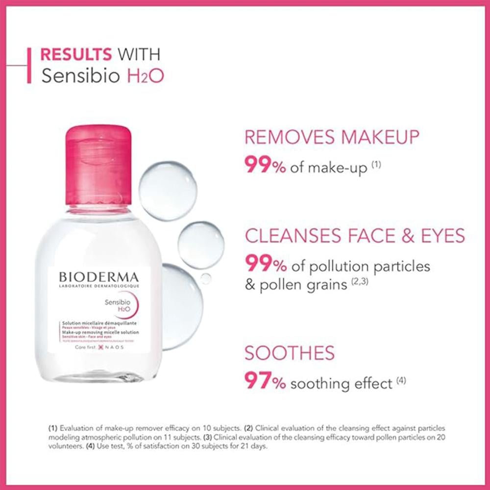 بيوديرما ميسيلار اتش تو مزيل مكياج  100 مل - Bioderma Micellar H2O 100ml