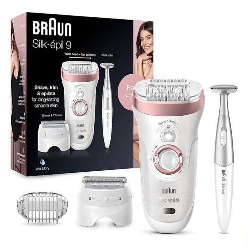 BRAUN SILK.EPIL 9.8EXTRAS - مكينة إزالة الشعر النس...