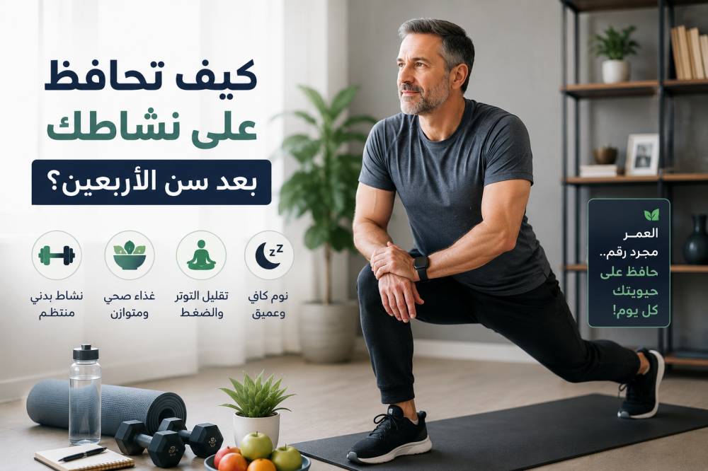 كيف تحافظ على نشاطك بعد سن الأربعين؟