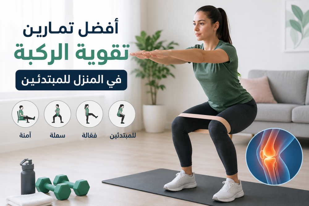 أفضل تمارين تقوية الركبة في المنزل للمبتدئين